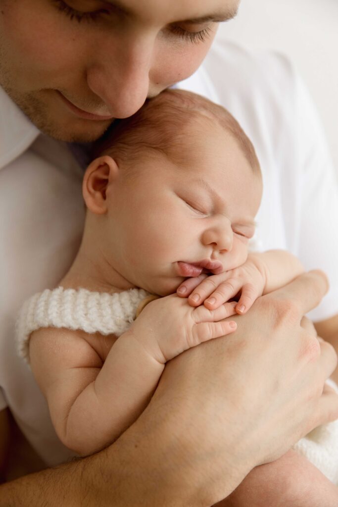 Fotografia newborn con padre
